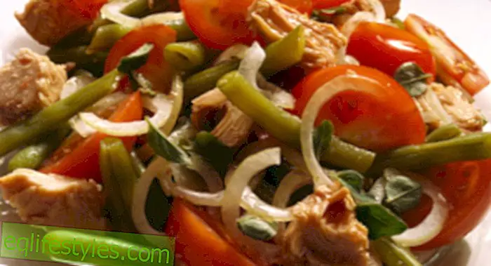 διατροφή: Αδυνατίσματος Συνταγές σαλάτα φασολιών με τον τόνο