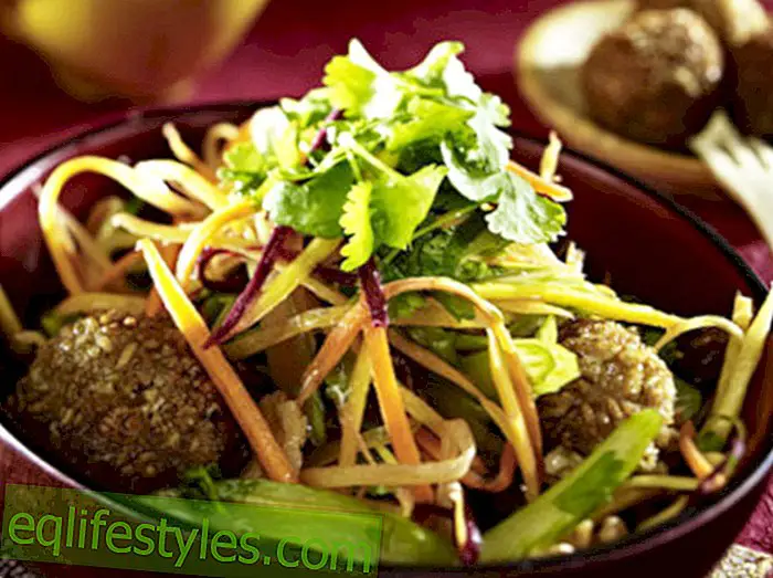zdrav: Hrskava-svježa sirova salata s zelenim kuglicama