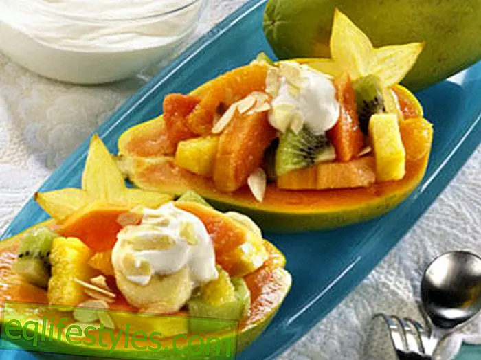kuhanje - Voćna laganaPafinirana papaja s voćnom salatom