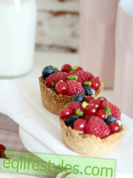 Muffins santé: bols de céréales aux baies