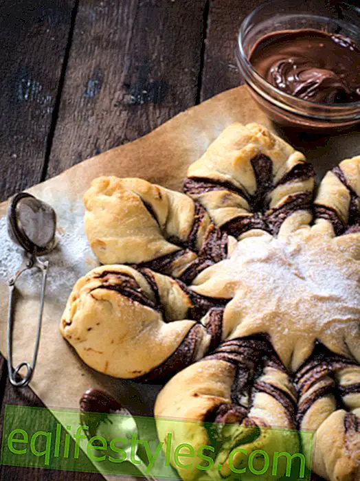 Cook - Chocolate yeast flower: yeast dough with nutella
