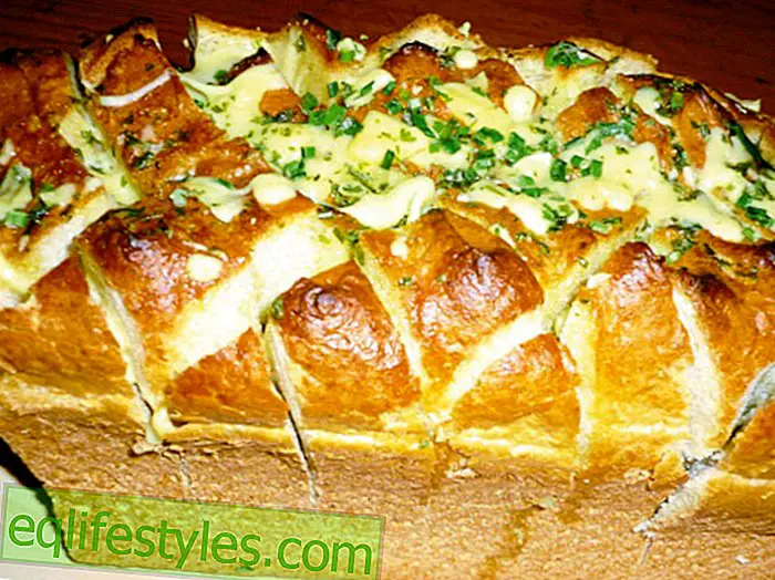 Sirni kruh s maslacem od češnjaka: recept za zabavu
