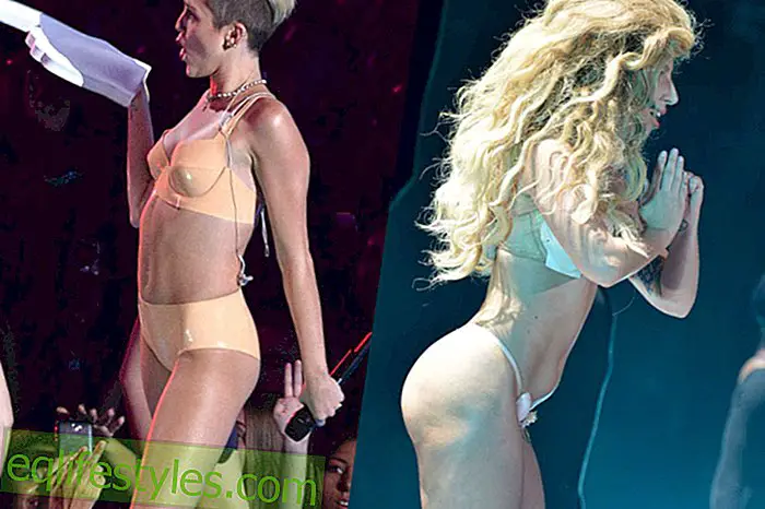 Miley Cyrus, Lady Gaga: naked and embarrassed by the MTV VMAs