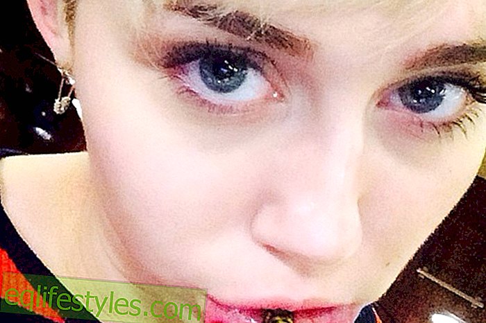 Miley Cyrus: Tattoo in the mouth