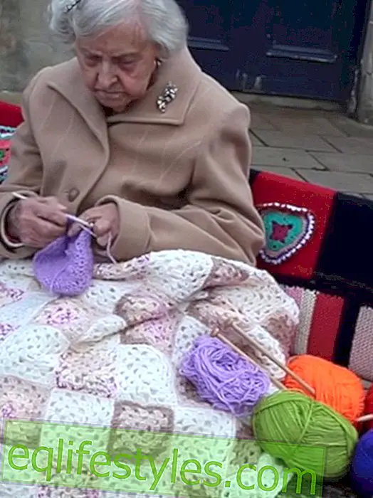104-vuotias kääri Skotlanti neulottuun vilttiin