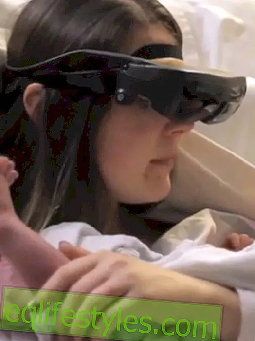 Vidéo en mouvement: une mère aveugle voit son bébé pour la toute première fois