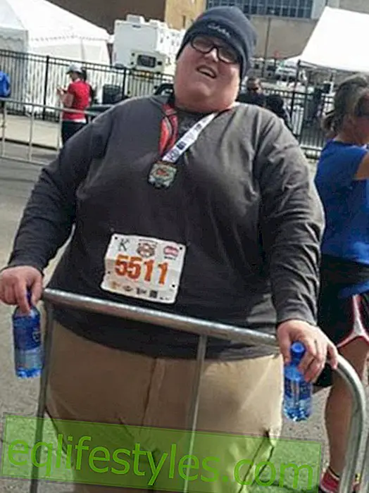 Overweight man runs a marathon per month