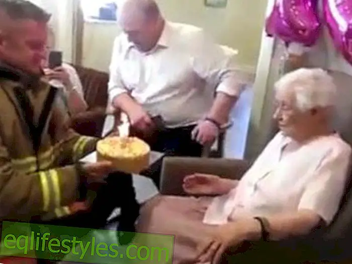 Bucket ListThis 105-year-old wanted a fireman with tattoos for her birthday