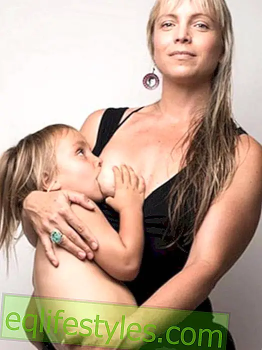 Life - Mother is breastfeeding son with almost 4 years