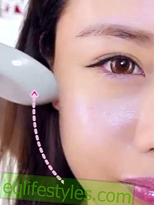 Schr  ges beauty tutorial: Facial massage with spoon
