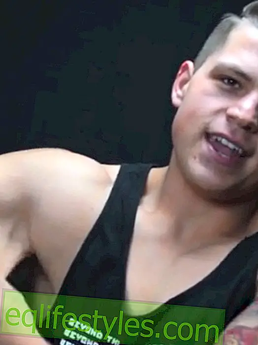 vie: Vidéo de motivation: l'homme après une diète perd sa peau