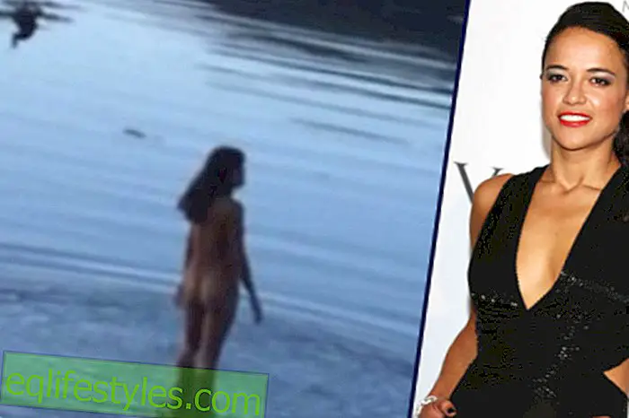 Δοκιμή του θάρρους;  Η Michelle Rodriguez παίρνει γυμνή σε μια λίμνη
