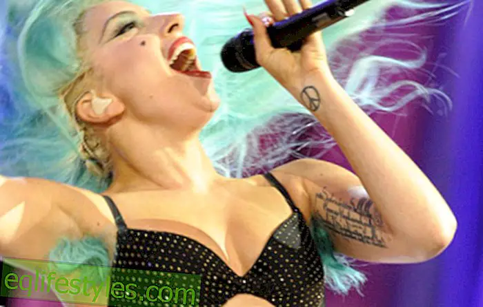 vie: Lada Gaga montre des poils bleus