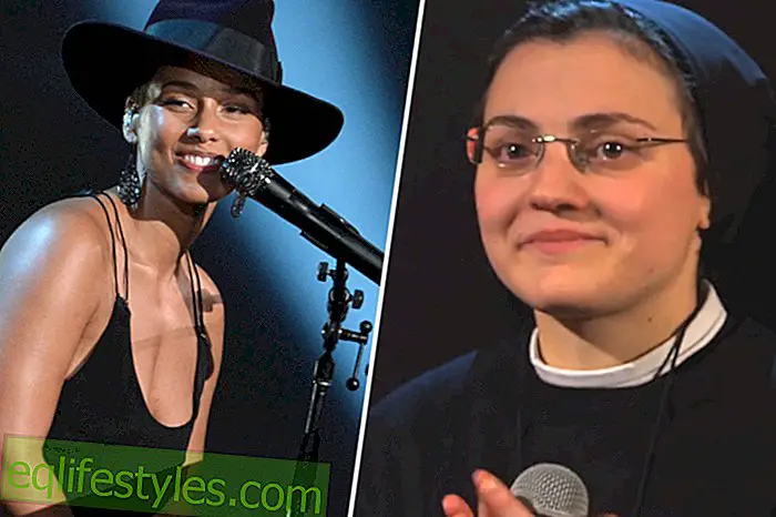 Video: italialainen nunna innoissaan Alicia Keysin osumasta