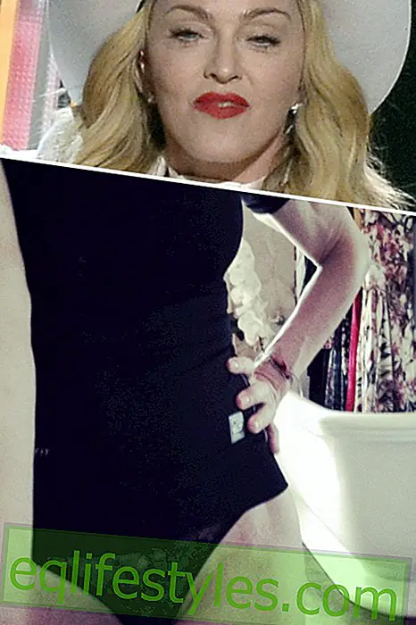 живот - Мадона се показва с камера за скорост на камелията и вагината