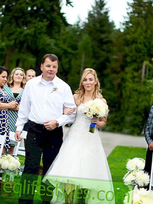 Efter farens død: Brud får en meget speciel overraskelse på sin bryllupsdag