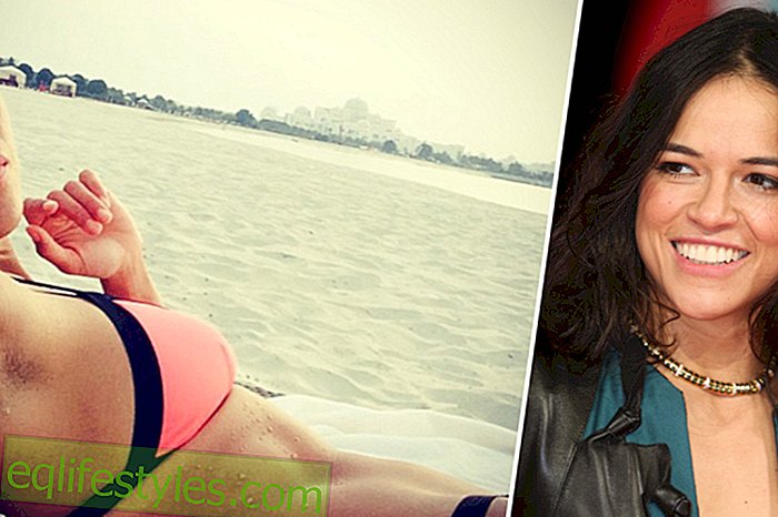 život - Michelle Rodriguez škádlí s erotickým down-the-photo