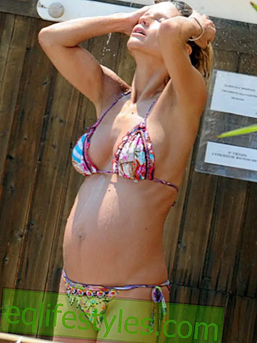 Michelle Hunziker: Pregnant - and so thin!