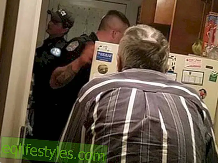 Soita apuaTämä vanha mies katsoi jääkaapistaan ​​ja soitti välittömästi poliisille