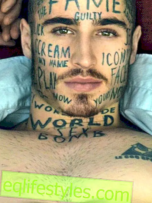 Vin Los: Model s tetováním obličeje