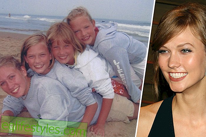 Karlie Kloss: Children's photo with their sisters