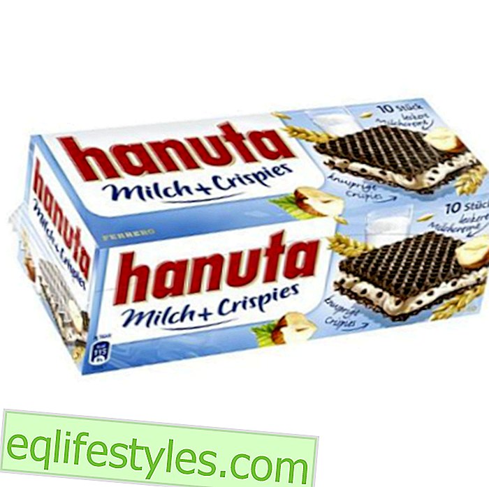 Hanuta with milk crispies - are they really there?