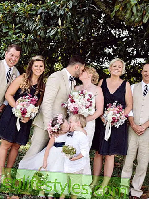 Flower girl steals newlyweds the show