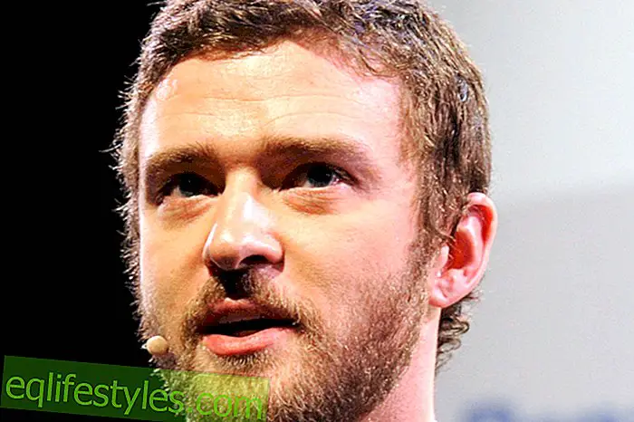 Justin Timberlake como un nerd barbudo