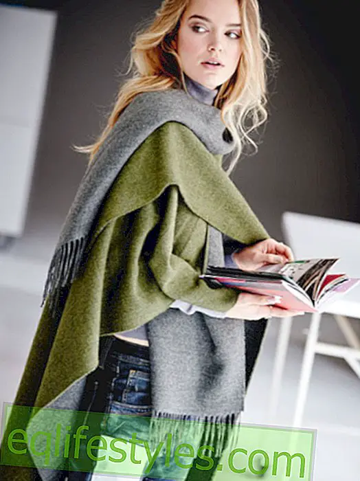Poncho and Cape trend: casual for the transition