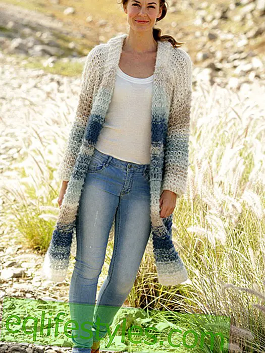 Knitting pattern for a summery cardigan