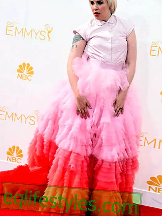 muoti: Lena Dunham: Hänen Emmy Awards -mekkunsa aiheuttaa levottomuutta