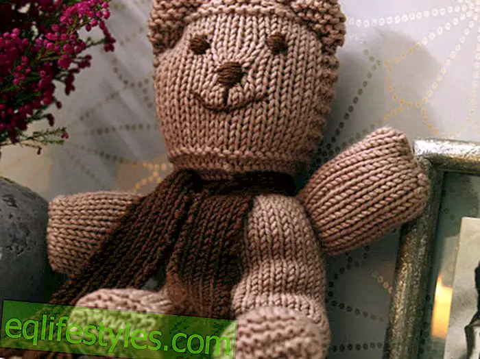 Návod na pletení vzoru „Woll Zoo“: Nejen děti se na tento roztomilý medvídek s šátkem těší