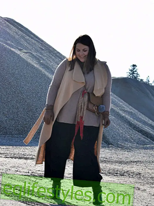 Plus-size blogger Nina in a cool layered look