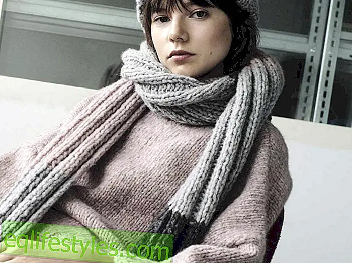 Fashion - Cuddly scarf knitting pattern for a wool scarf