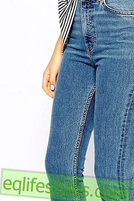 These jeans conjure up your stomach and make a pop