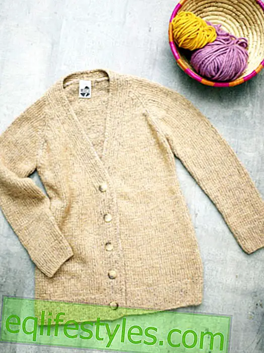 Knit cardigan - with free instructions