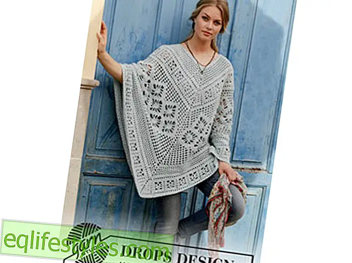Crochet for the summer Crochet pattern for a poncho with lace pattern