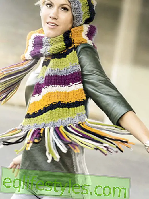 mode - Instructions de tricotage pour foulard et bonnet