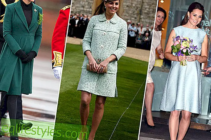 Těhotenské oblečení Kate Middletonové