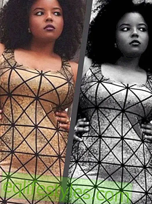 Plus-size models present fashion for "small sizes