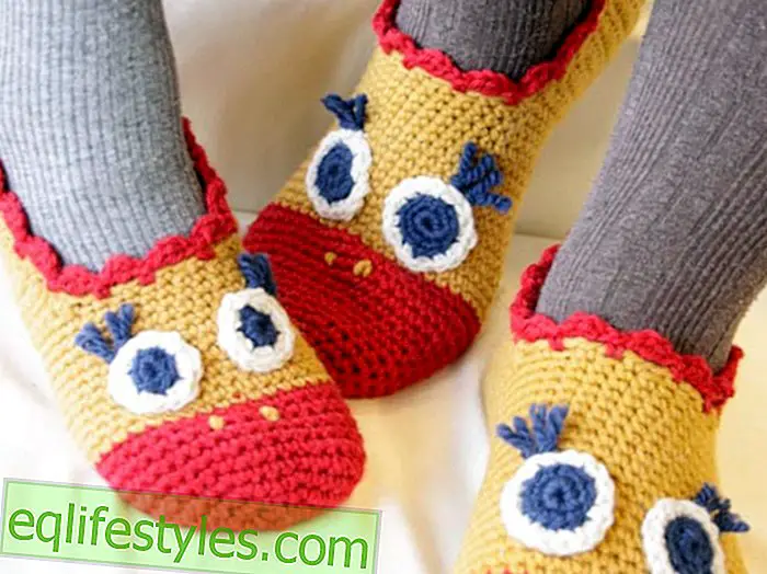 μόδα: Tina Weekend Crochet φροντιστήριο για παντόφλες για παιδιά και ενήλικες