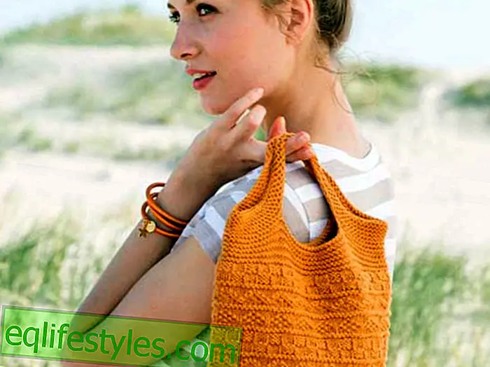 Knit Knitting Bag: The homemade knitting bag is our new favorite piece!