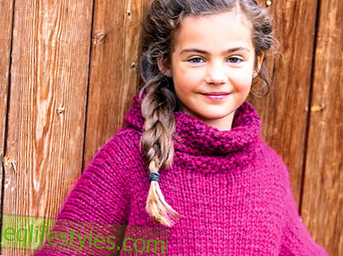 Tutorial per maglieria alla modaMagdalena Neuner: la mia guida per un poncho per bambini carino