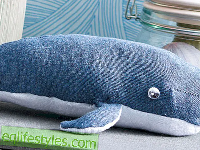 Sewing Tutorial Cuddly toy: Willy, the whale