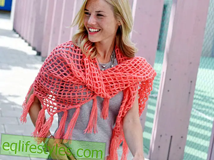 Instructions: How to crochet a fashionable scarf for your shoulders