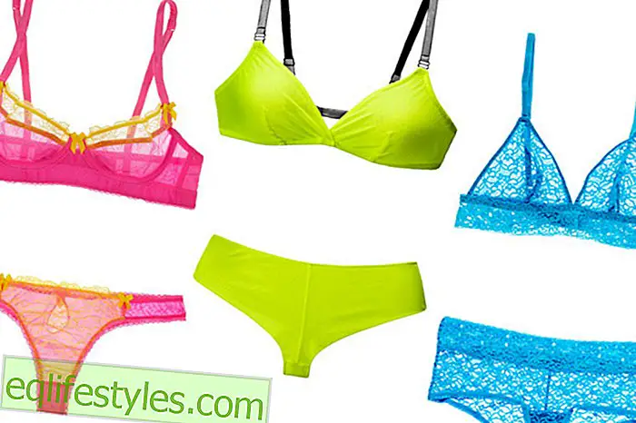 Fashion: Bright neon lingerie is trendy