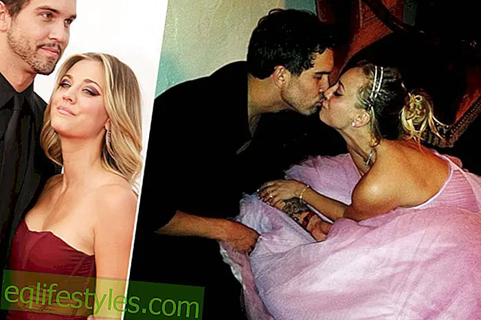 Kaley Cuoco: Bryllup med Ryan Sweeting i en rosa brudekjole
