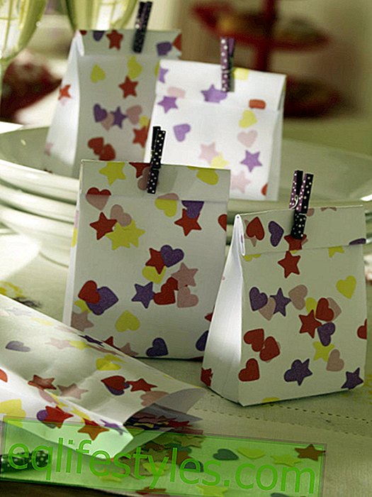 live - Homemade confetti for the New Year's Eve party