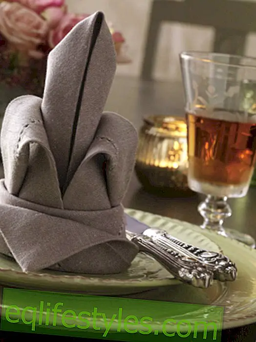 Napkins fold lily - for special occasions