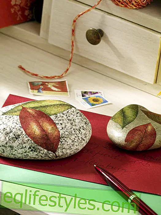 Paperweight with napkin technique
